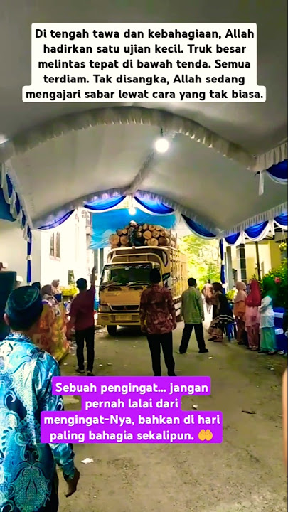 Ada-Ada Saja Truk Ini, Nekat Terobos Tenda Pernikahan #shorts