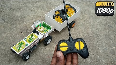 How To Make a Remote Control Tractor At Home । Matchbox Remote Control Rc Tractor । DIY MINI MACHINE