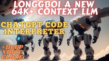 MPT-7B 64K+ Context Size / Tokens Trained Open Source LLM and ChatGPT / GPT4 with Code Interpreter