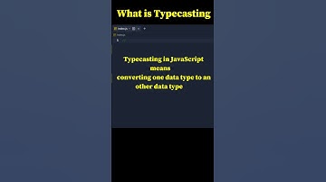 what is TYPECASTING in javascript #shorts #coding @CodingShiva
