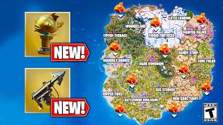 The NEW FORTNITE FISHING Update! (Mythic Harpoon & Golden Fish Spots)