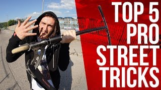 TOP 5 STREET PRO SCOOTER TRICKS WITH INDY CLAYSON!