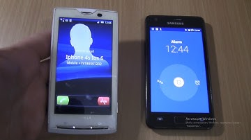 Incoming call & Ringing alarms at the Same Time Sony Xperia X10i+Samsung Galaxy S2 Android 7