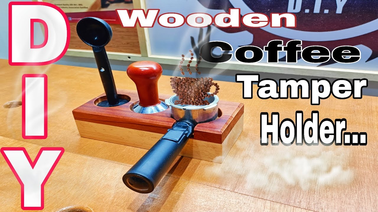 DIY wooden coffee tamper holder#Diycraft