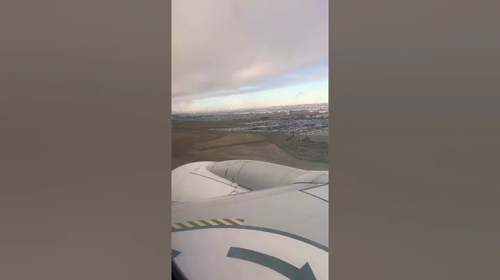 Landing in Calgary Alberta Canada #yyc ✈️