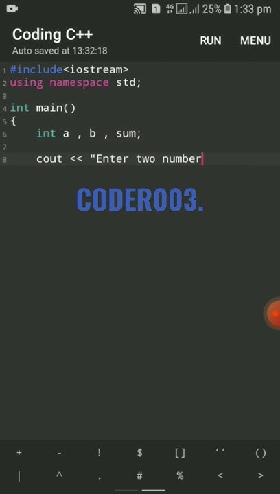 Sum of two number in c++ programming|c++coding|programming in c++ ...
