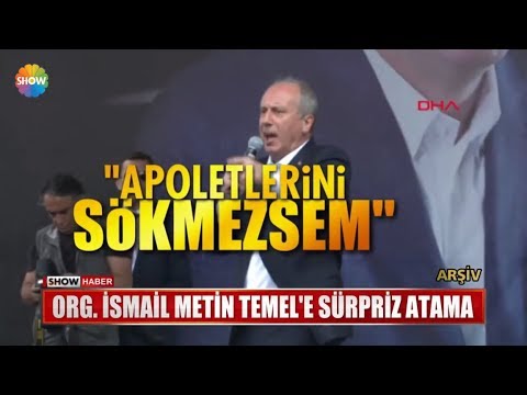 Org. İsmail Metin Temel'e sürpriz atama