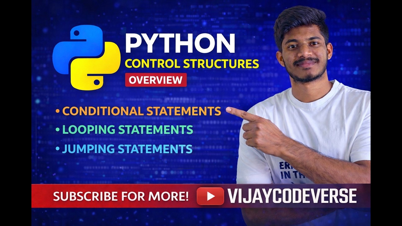 Python Control Structures Explained π₯ | Conditional, Looping & Jumping ...