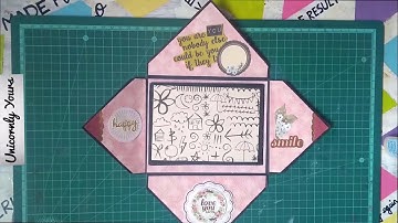 DIY Envelope Accordion Album | Envelope Mini Album by Unicornly Yours