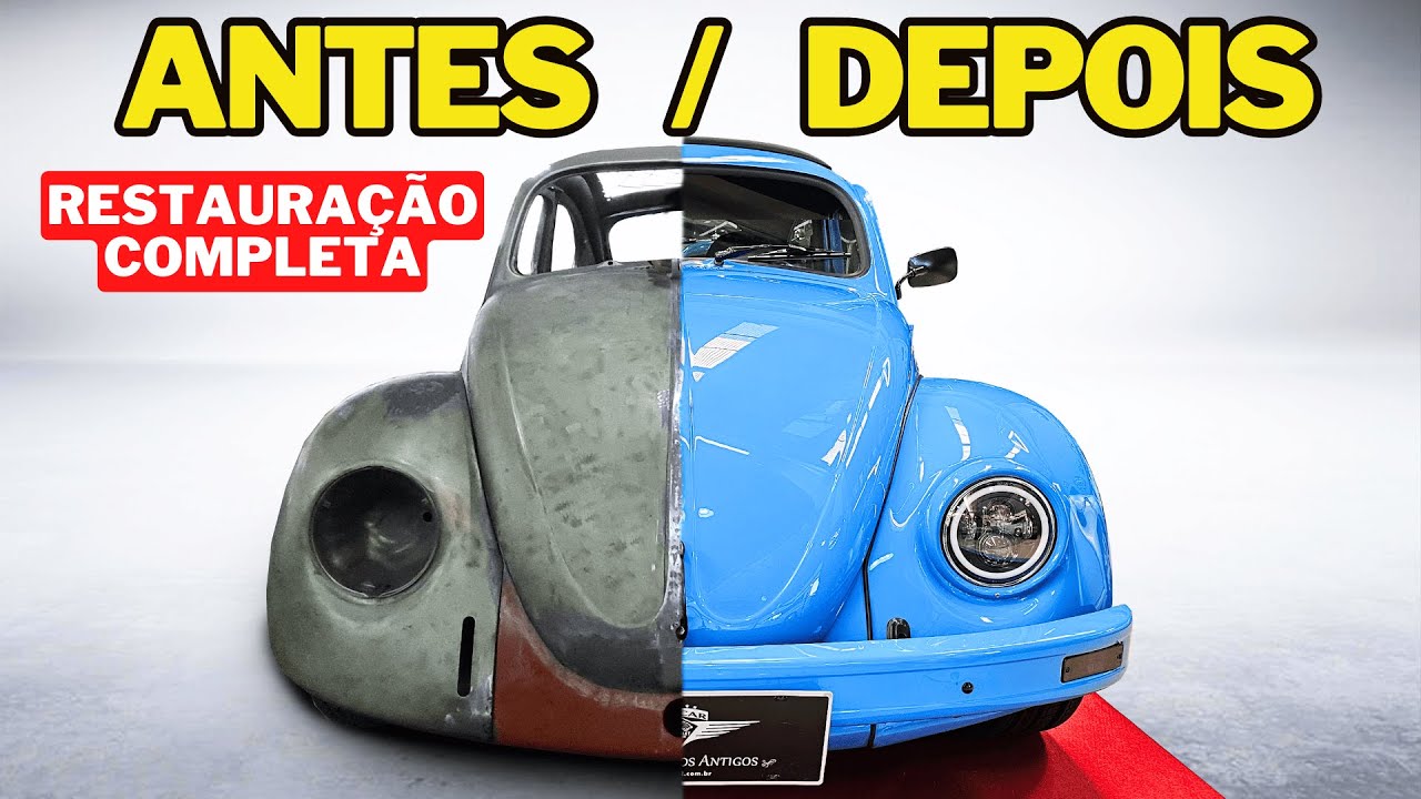 FUSCA AZUL CORVETTE! A Restauração Imersiva e Surpreendente do FUSCA 1978 💙 por DENTRO da TROCAR! 😍
