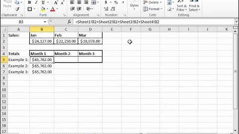 Excel 2010 Tutorial Creating 3D Formulas Microsoft Training Lesson 12.1