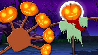 Scary Pumpkin Finger Family | Halloween Song | Nursery Rhymes For Kids