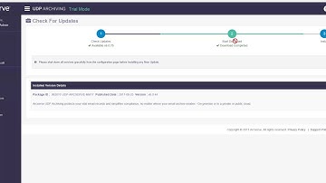 How to Install Updates of UDP Archiving