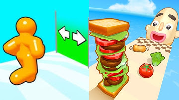 Tall Man Run vs Sandwich Runner - All Level Gameplay Android,iOS - NEW MOD APK UPDATE GAMEPLAY