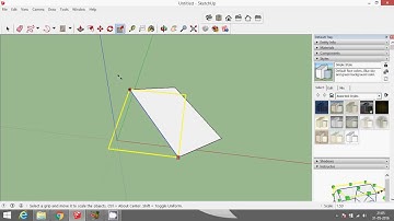 google sketchup tutorial 5 - concentric rectangle, move and scaling