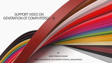 Support Video on Generation of computers (First Generation to Fourth Generation)