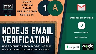 Email Verification In Node JS Part-A : User Verification Model Setup