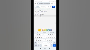 Count frequency of element in the array in python #coding #viral #program #lavanya #countfrequency