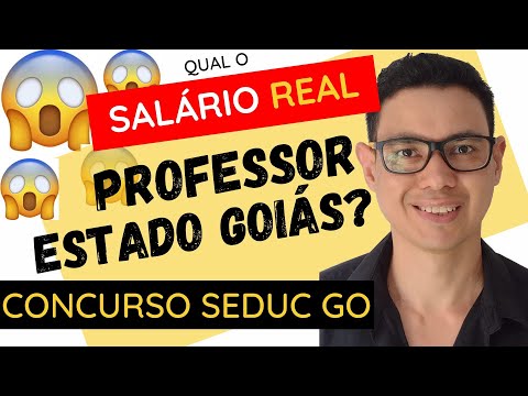Qual o salário de professor DE VERDADE Estado de Goiás SEDUC GO Professor Euler Matemática