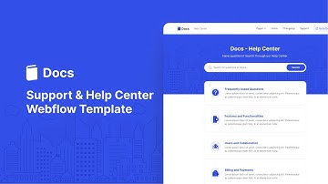 Docs - Help Center Webflow Template | BRIX Templates