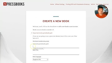 Accept a Book Invitation and Create a New Book in Pressbooks