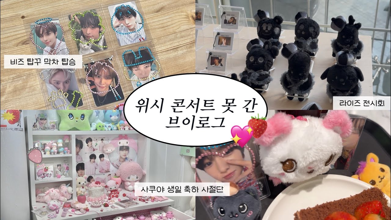 위시 콘서트 못 간 회피형들의 이야기🤗 | 엔시티위시 콘서트, 사쿠야 생일, 라이즈 가챠, 라이즈 전시회, 시즈니 브이로그