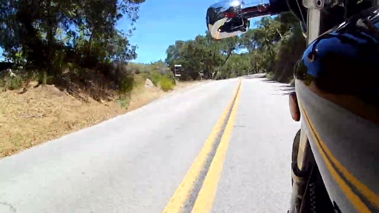 Huasna Road Motorcycle Ride 2022, Left Knee Cam