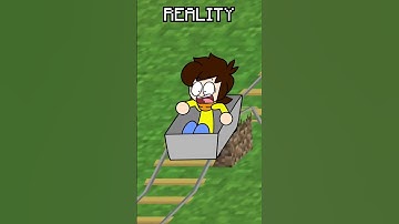 Rails in Minecraft Animated #shorts #minecraft