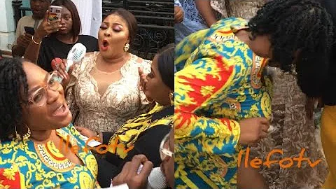 ACTRESS LIZ DA SILVA SCATER  DANCE FLOOR MOMENT SINGER SANG EGUN SONG @IRETI OSAYEMI BIRTHDAY PARTY