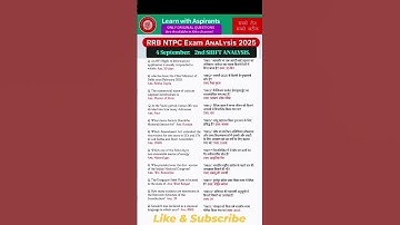 RRB NTPC Exam Analysis 2025 | RRB NTPC 4 sep 2nd Shift Question Paper |Today RRB NTPC EXAM Analysis