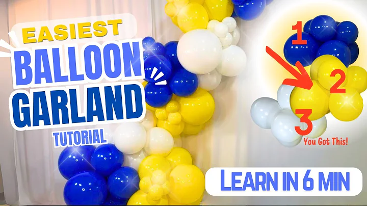 Pt. 2 Beginner Balloon Garland Tutorial - Step By STEP - Easy 3 Cluster FAST Method