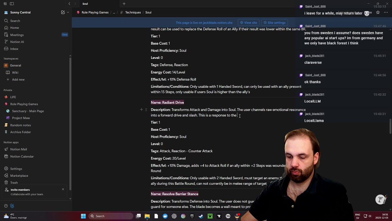 🔴 VOD Custom TTRPG Game Design Session Live  - Jack Blade