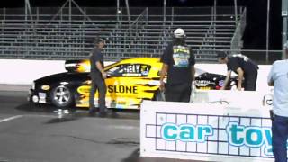 Pro Stock Testing on Thursday night clicks off a 213MPH pass!