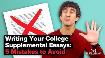 How to Write Your College Supplemental Essays: 5 Mistakes to Avoid, with Dartmouth Example