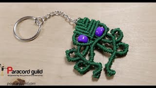 Macrame octopus- key fob