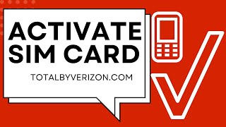 totalbyverizon.com Activate​ Sim Card ⏬👇