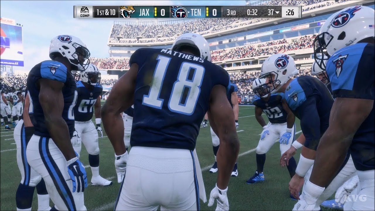 Madden NFL 18 - Tennessee Titans vs Jacksonville Jaguars - Gameplay (HD) [1080p60FPS]