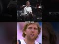 LeBron and D-Wade were mocking Dirk 😬