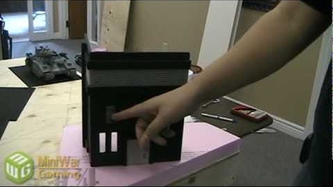 Warhammer 40k Planetstrike WIP Factory Terrain Board Part 1