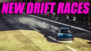 TRYING THE NEW DRIFT RACES ON GTA ONLINE