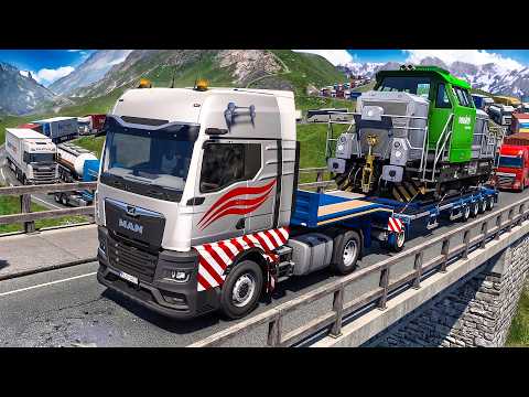 Mit schwerer Fracht im MEGA LKW-STAU am Großglockner! | EURO TRUCK SIMULATOR 2 Multiplayer