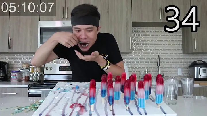 Matt Stonie! Rocket Pops Popsicle Challenge (x48)
