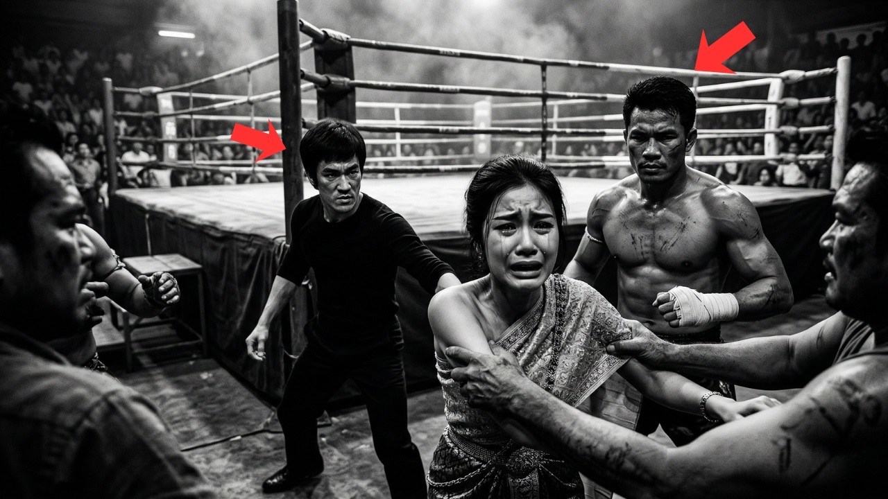 Männer Griffen Eine Frau An — Bruce Lee Und Muay Thai Legende Standen Gleichzeitig Auf