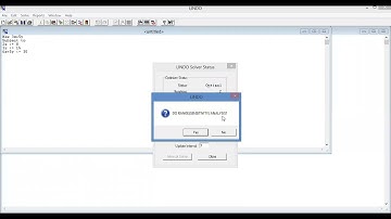 Penyelesaian metode simpleks menggunakan aplikasi Lindo 6.1