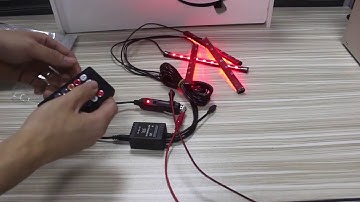 BARRA RGB SENSOR DE MUSICA CONTROLE REMOTO O SEU CARRO MAIS TOP A CADA BATIDA DA MUSICA Tunning