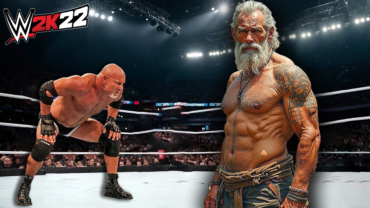 Голдберг против агрессивного Сейджа Олаха (WWE 2K22)