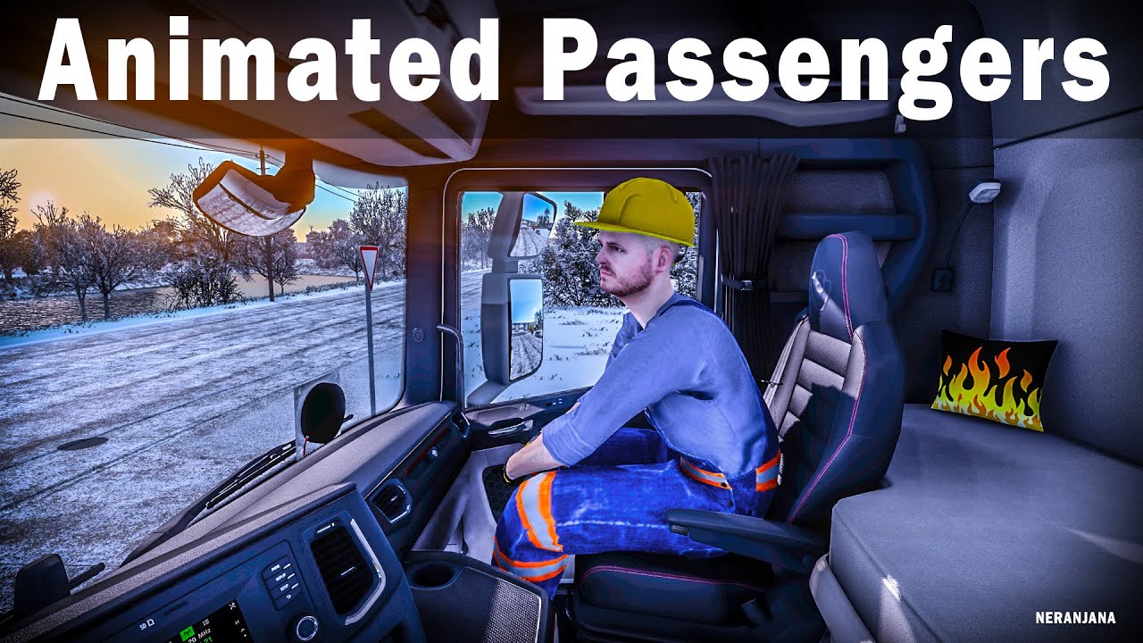 Ets2 mods v1 46 animated passengers ets2 mods youtube