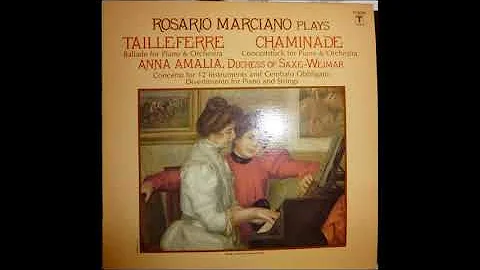 Germaine Tailleferre (1892-1983) : Ballade for pia...