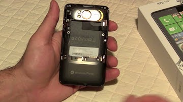 HTC HD7 Quick Unboxing with Product Tour and First Boot