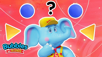 Wat volgt? Patroonspel voor kinderen | Leer kleuren, vormen en meer met Bubbles and Friends